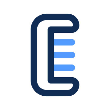 recommend clip art: comb outline color icon