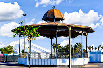 Modernist monument, La Pergola de la Marina, Valencia, Spain