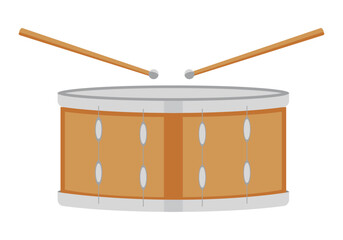 Musical instrument - wood drum with sticks