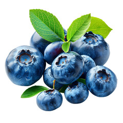 Obraz premium Blueberries Fruit Isolated on Transparent or White Background, PNG
