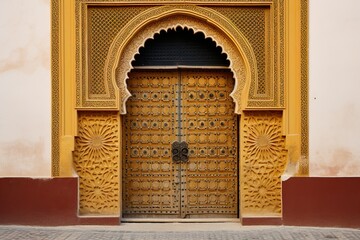 Old Historical Door / Gate, Oriental Door, Old Wooden Gate, Background, ai generated
