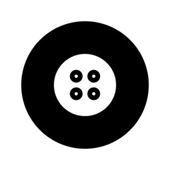 Fototapeta premium clothes button glyph circular icon