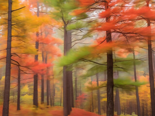 autumn forest beauty of nature