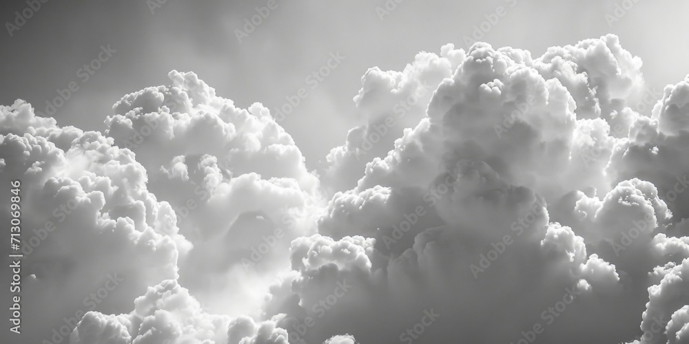 Poster a jetliner soaring through the sky surrounded by clouds. perfect for travel and aviation-related pro