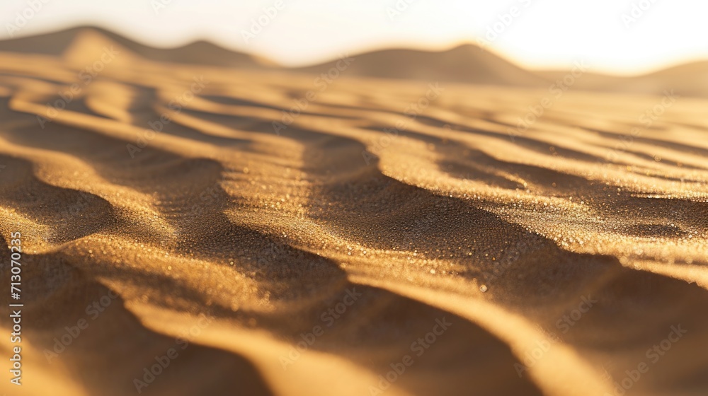 Poster a detailed view of a sand dune in the desert. perfect for nature and travel-related projects