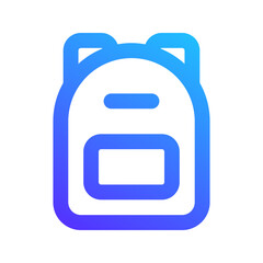 backpack gradient icon