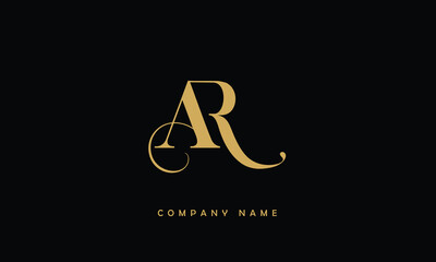 AR, RA, A, R Abstract Letters Logo Monogram