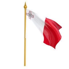 3d Malta Flag