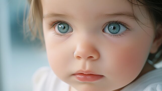 Baby's Expressive Eyes Close-Up