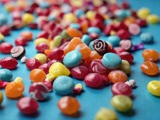 Fototapeta na wymiar colorful jelly candies.Generative wtih AI