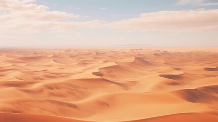 Fototapeta na wymiar Harsh Sun over Vast Desert Dunes