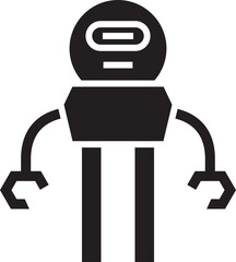 Humanoid Robot Icon
