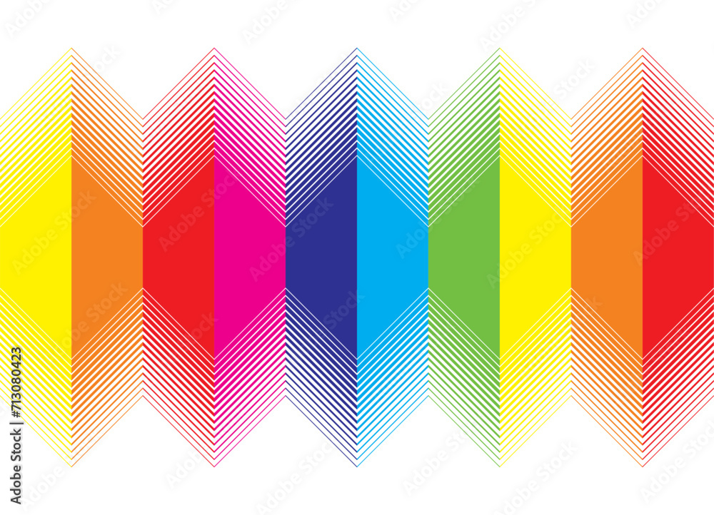 Poster abstract pattern of colored geometric shapes on a white background. wallpaper. halftone vector gradi