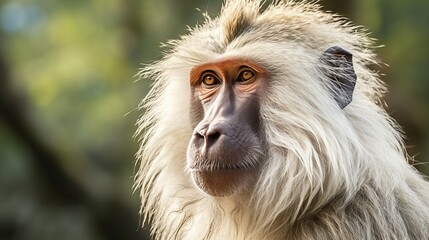 Magnificent baboon portrait, capturing the untamed beauty of wildlife in stunning photography