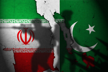 war between iran and pakistan - obrazy, fototapety, plakaty
