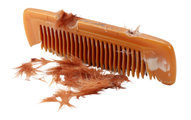 Unusable Comb Showing Signs of Wear on White or PNG Transparent Background.