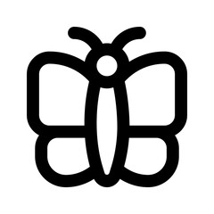 butterfly line icon