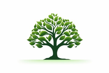 Tree icon vector on white background.Tree logo