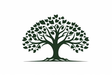 Fototapeta premium Tree icon vector on white background.Tree logo