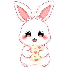 easter bunny with egg