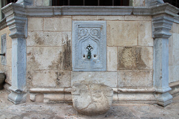 public fountain (sebil) in heraklion in crete in greece