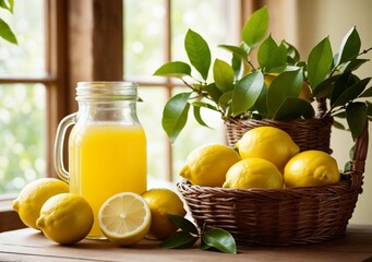 Lemon juice and lemons