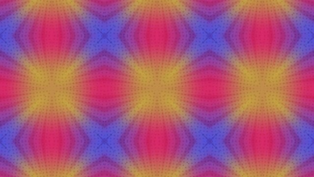 Abstract Kaleidoscope Squence Patterns. Motion Graphics Pattern. 4K Background Animation Footage