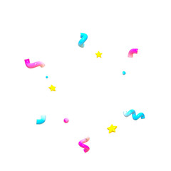 3d cute party confetti popper set