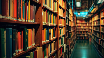 A Long Row of Books in a Library, Organized Knowledge and Learning Resources