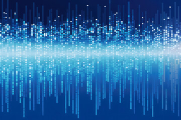 Abstract futuristic  Digital pixel pattern on blue background