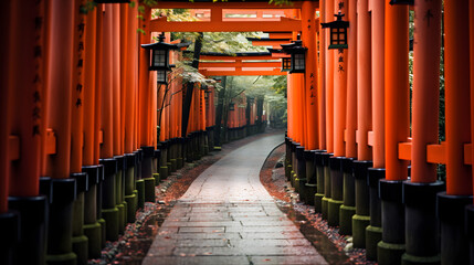 Fushimi Inari Shrine gate Shinto