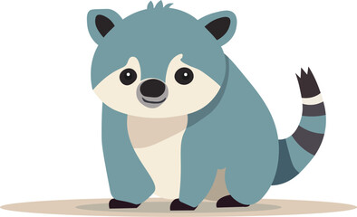 minimalistic illustration. panda. fantastic character from the animal world.