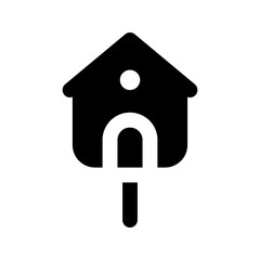 bird house glyph icon