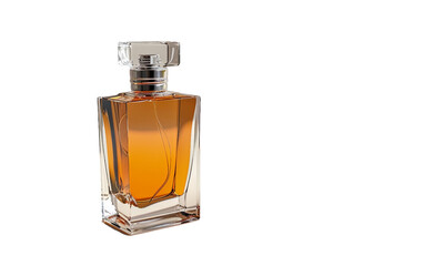 A Glimpse into the Men's Fragrance Bottle On Transparent Background.