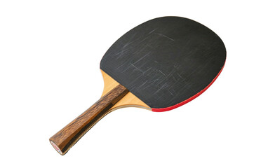 Mastering Table Tennis with the Paddle On Transparent Background.