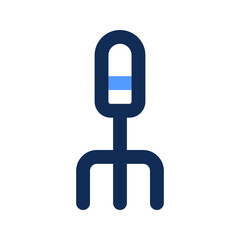 pitchfork outline color icon