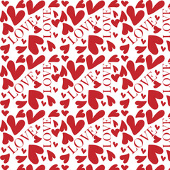 seamless pattern with hearts
