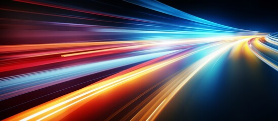 High-Speed Light Streaks on a Dynamic Abstract Background