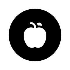 apple glyph circular icon