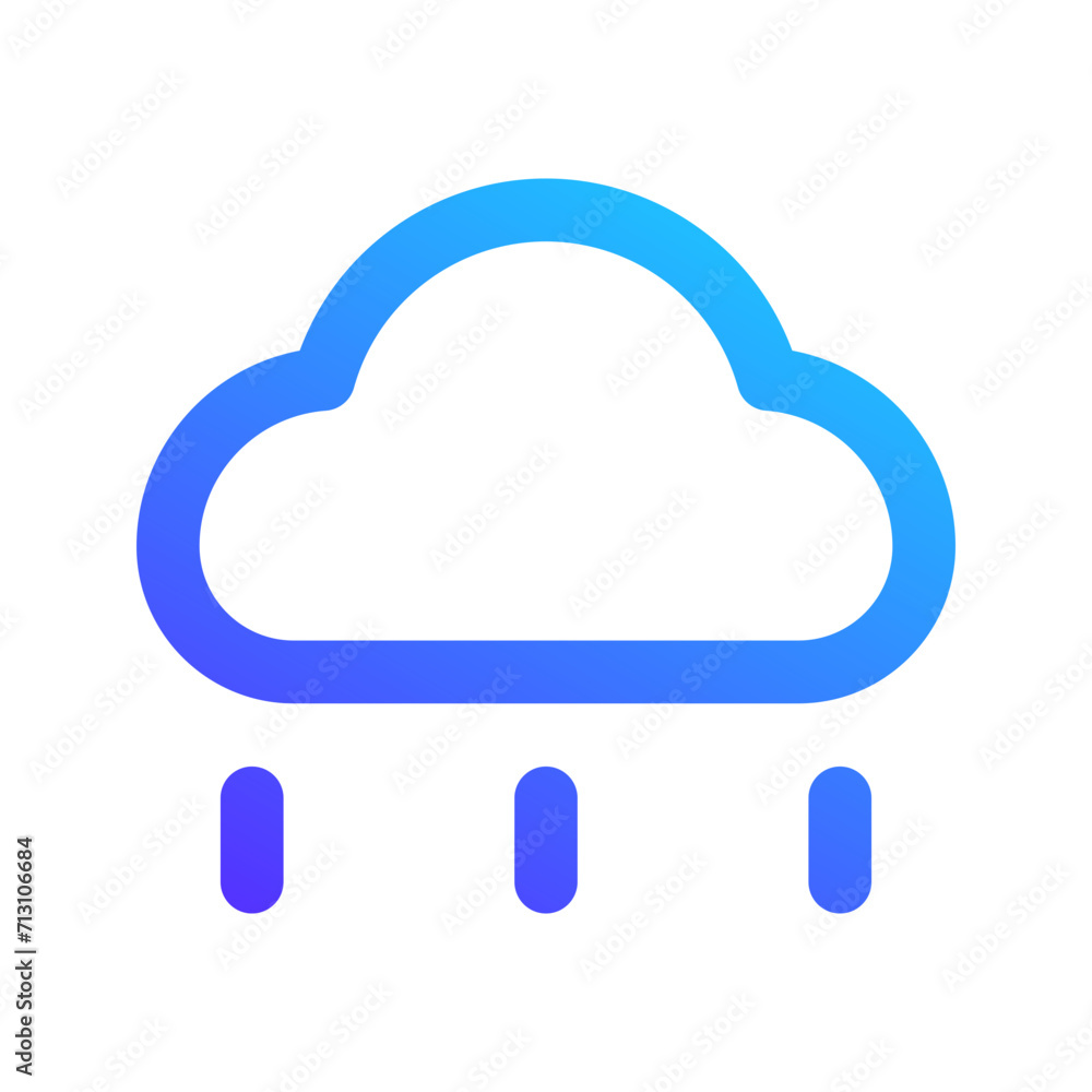 Wall mural rain gradient icon