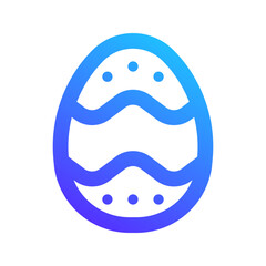 easter egg gradient icon