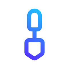 Obraz premium shovel gradient icon