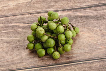 Raw ripe wild pea eggplant