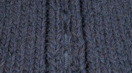 dunkel Blaue Grobstrick Strickjacke aus Alpaca und Mohairwolle zur Hintergrund Nutzung  - 713107840