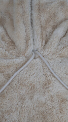 Hoodie Pullover aus braunes Kunstfell zur Hintergrund Nutzung - 713108004