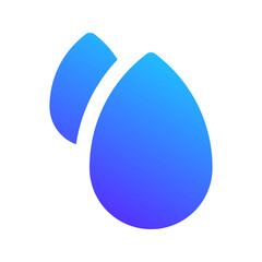 raindrop gradient fill icon