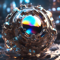 Fototapeta na wymiar abstract digital sphere