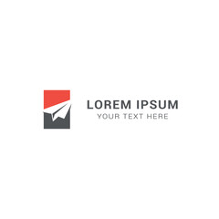 paper airplane logo symbol of hope.
