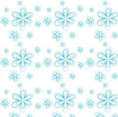 seamless pattern with snowflakes