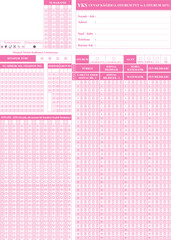 Translation from left to right. Wrong coding. Correct Coding. Your number. Answer paper. Surname-Name. address. Class-Branch. Phone. Company Name. Course names...